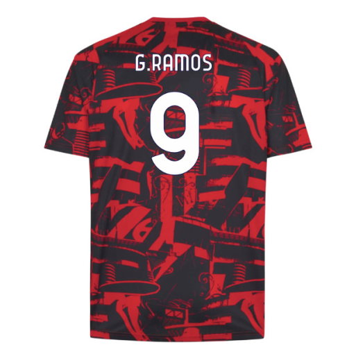 2026-2027 AC Milan Warm Up Jersey (Red) (G.Ramos 9)