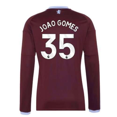 2026-2027 Aston Villa Long Sleeve Home Shirt (Joao Gomes 35)