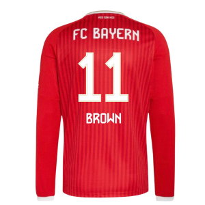 2026-2027 Bayern Munich Long Sleeve Home Shirt (Brown 11)