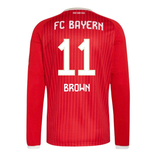 2026-2027 Bayern Munich Long Sleeve Home Shirt (Brown 11)