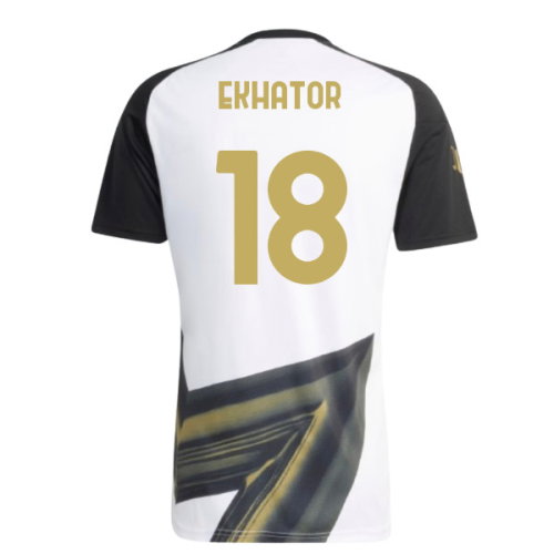 2026-2027 Juventus Pre-Match Shirt (White) (Ekhator 18)