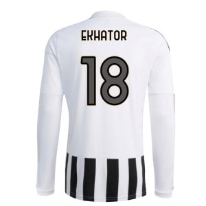 2026-2027 Juventus Long Sleeve Home Shirt (Ekhator 18)