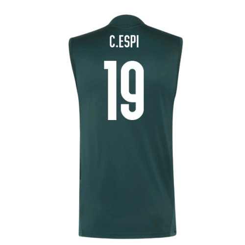 2026-2027 Real Madrid Sleeveless Training Jersey (Aurora Ivy) (C.Espi 19)