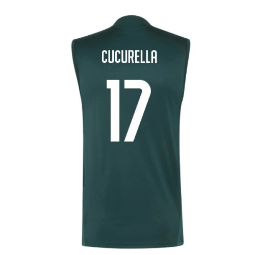 2026-2027 Real Madrid Sleeveless Training Jersey (Aurora Ivy) (Cucurella 17)