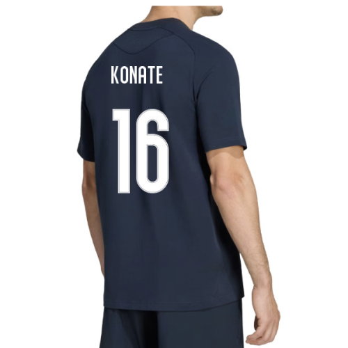 2026-2027 Real Madrid Tiro Travel Tee (Navy) (Konate 16)