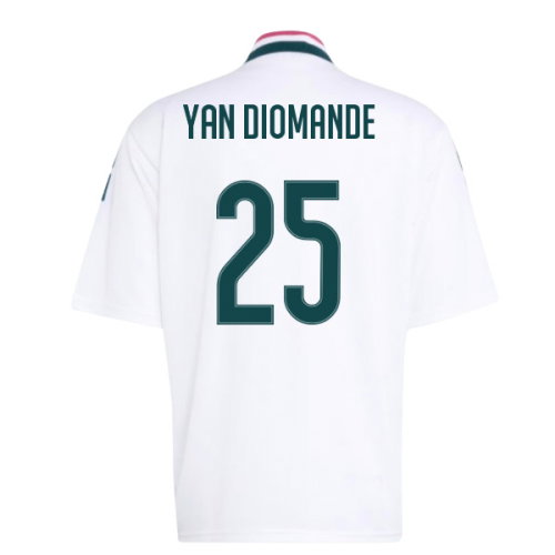 2026-2027 Real Madrid Stadium Jersey (White) (Yan Diomande 25)
