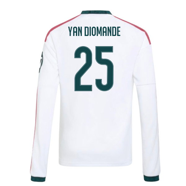 2026-2027 Real Madrid Long Sleeve Home Shirt (Kids) (Yan Diomande 25)