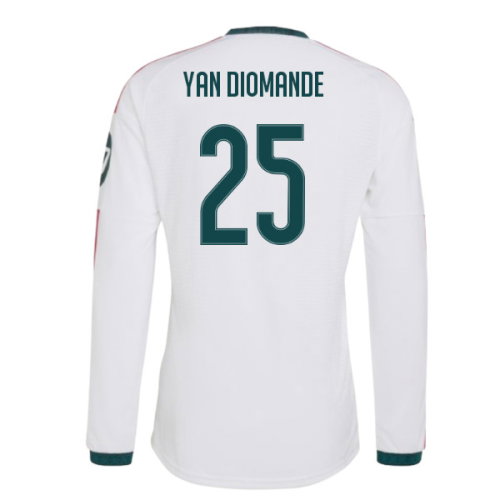 2026-2027 Real Madrid Authentic Long Sleeve Home Shirt (Yan Diomande 25)