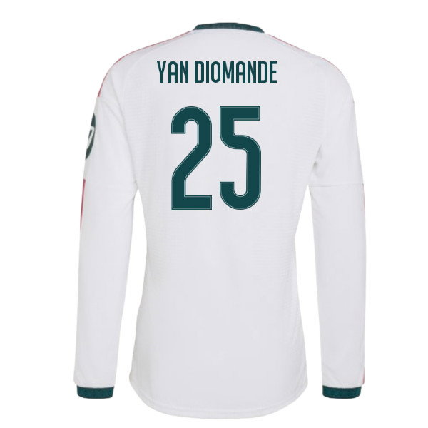 2026-2027 Real Madrid Authentic Long Sleeve Home Shirt (Yan Diomande 25)