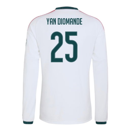 2026-2027 Real Madrid Long Sleeve Home Shirt (Yan Diomande 25)