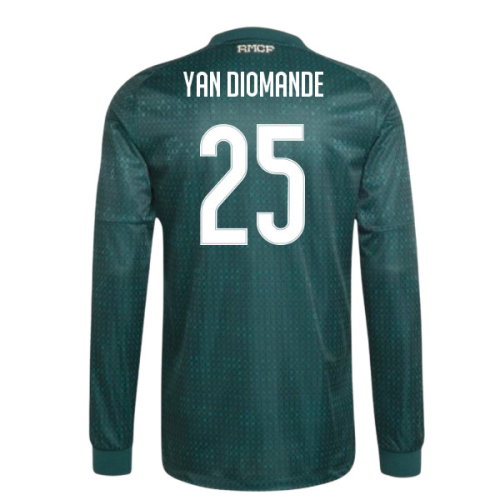 2026-2027 Real Madrid Authentic Long Sleeve Away Shirt (Yan Diomande 25)