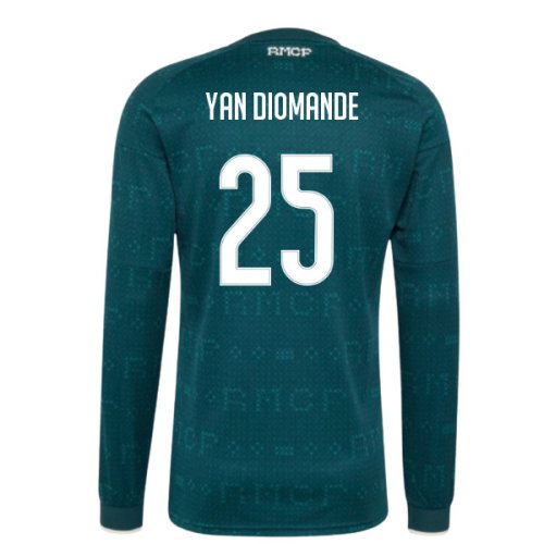 2026-2027 Real Madrid Long Sleeve Away Shirt (Yan Diomande 25)