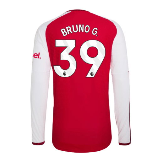 2026-2027 Arsenal Authentic Long Sleeve Home Shirt (Bruno G. 39)