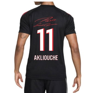 2026-2027 PSG Strike Training Shirt (Black) (Akliouche 11)