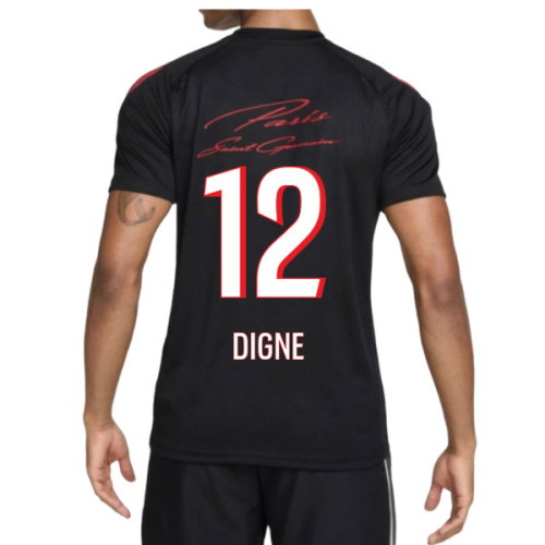 2026-2027 PSG Strike Training Shirt (Black) (Digne 12)