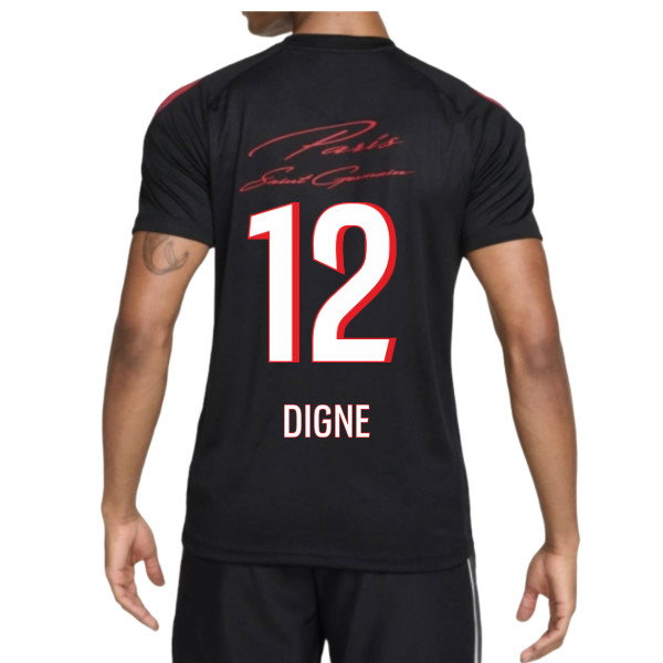 2026-2027 PSG Strike Training Shirt (Black) (Digne 12)