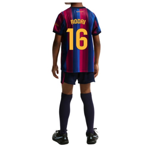 2026-2027 Barcelona Home Little Kids Mini Kit (Rodri 16)