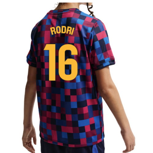 2026-2027 Barcelona Pre Match Shirt (Kids) (Rodri 16)