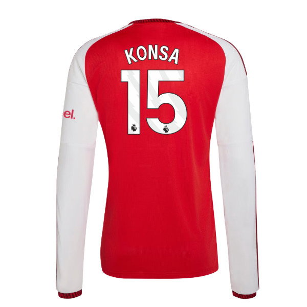 2026-2027 Arsenal Long Sleeve Home Shirt (Konsa 15)