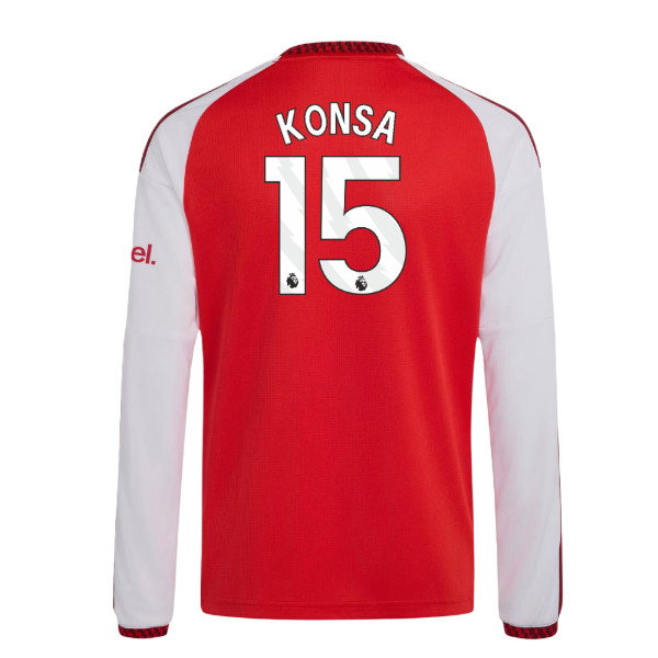 2026-2027 Arsenal Home Long Sleeve Shirt (Kids) (Konsa 15)