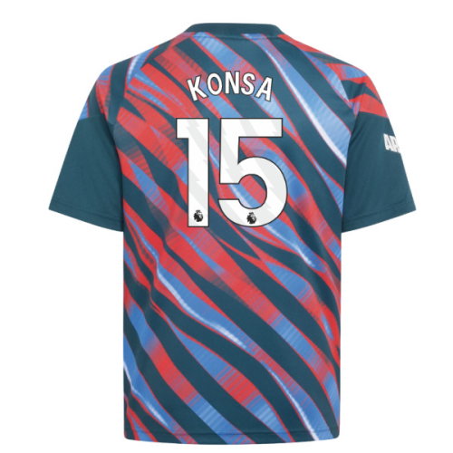 2026-2027 Arsenal Pre-Match Shirt (Utility Green) - Kids (Konsa 15)