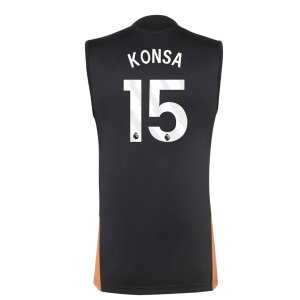 2026-2027 Arsenal Training Sleeveless Jersey (Black) (Konsa 15)