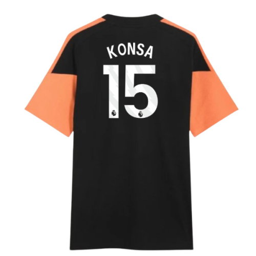 2026-2027 Arsenal Training Tee (Black) (Konsa 15)