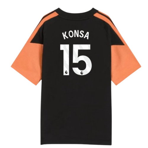 2026-2027 Arsenal Training Tee (Black) - Kids (Konsa 15)