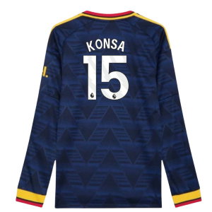 2026-2027 Arsenal Authentic Long Sleeve Away Shirt (Konsa 15)