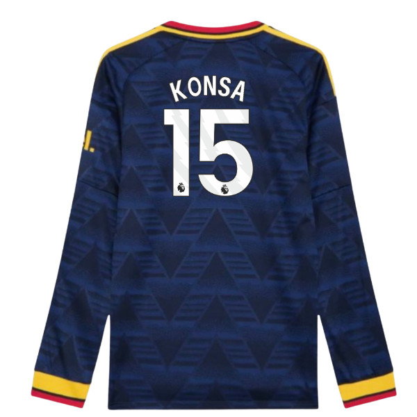 2026-2027 Arsenal Authentic Long Sleeve Away Shirt (Konsa 15)