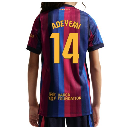 2026-2027 Barcelona Home Shirt (Kids) (Adeyemi 14)