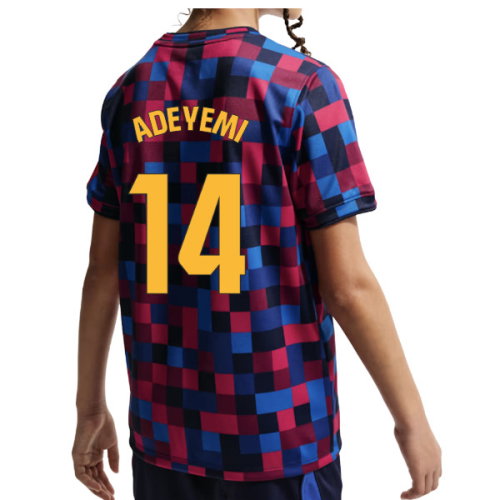 2026-2027 Barcelona Pre Match Shirt (Kids) (Adeyemi 14)