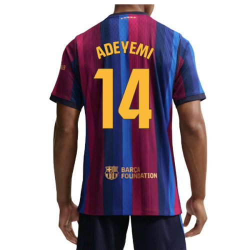 2026-2027 Barcelona Authentic Aero-Fit Match Home Shirt (Adeyemi 14)
