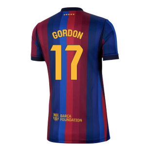 2026-2027 Barcelona Home Shirt (Womens) (Gordon 17)