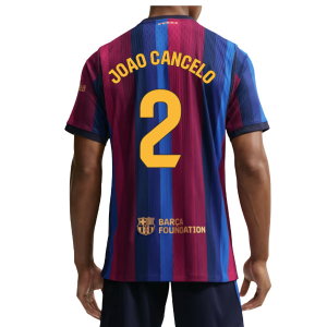 2026-2027 Barcelona Authentic Aero-Fit Match Home Shirt (Joao Cancelo 2)