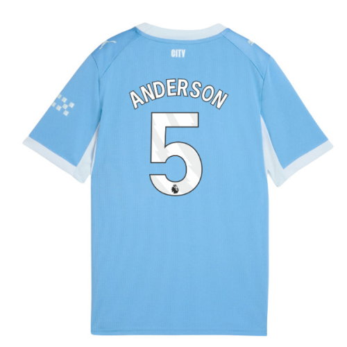 2026-2027 Man City Home Shirt (Kids) (Anderson 5)