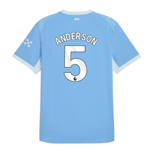2026-2027 Man City Authentic Home Shirt (Anderson 5)