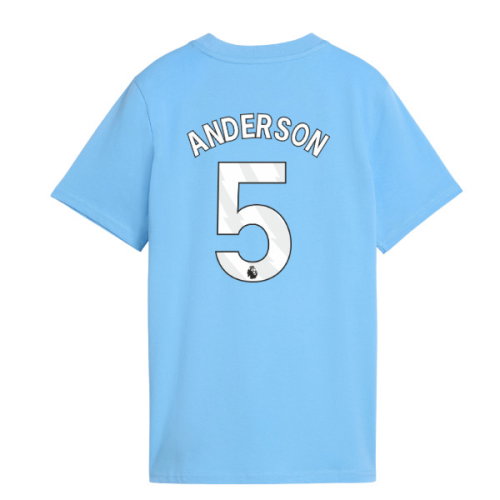 2026-2027 Man City FtblCulture Tee (Light Blue) (Anderson 5)
