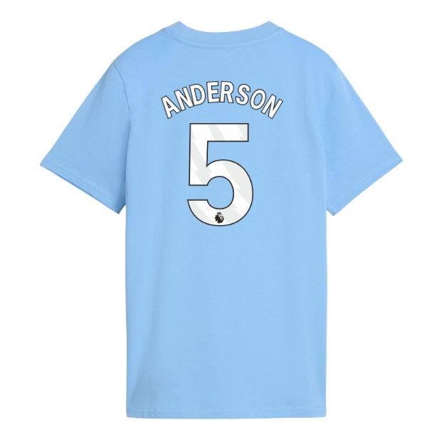 2026-2027 Man City FtblCulture Tee (Light Blue) - Kids (Anderson 5)