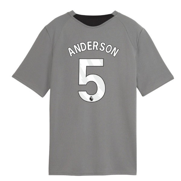 2026-2027 Man City Training Jersey (Cast Iron) - Kids (Anderson 5)