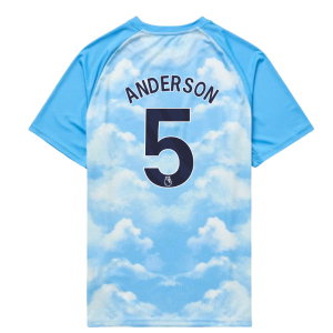 2026-2027 Man City Warm Up Jersey (Icy Blue) (Anderson 5)
