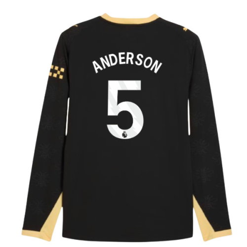 2026-2027 Man City Authentic Long Sleeve Away Shirt (Anderson 5)