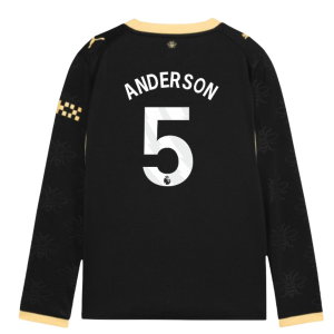 2026-2027 Man City Away Long Sleeve Shirt (Kids) (Anderson 5)