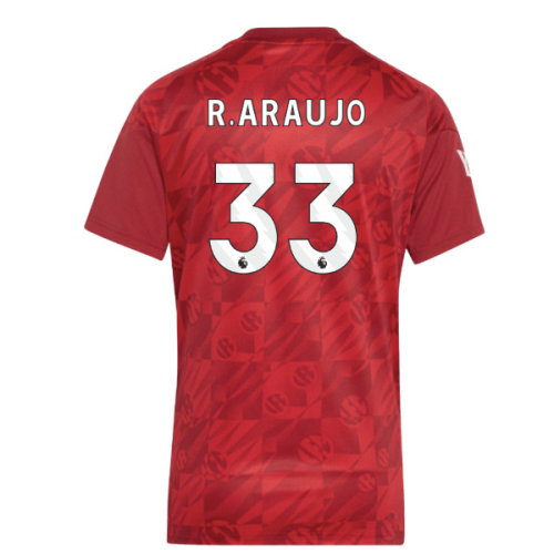 2026-2027 Liverpool Pre-Match Warm Up Shirt (Active Maroon) - Womens (R.Araujo 33)