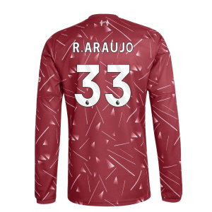 2026-2027 Liverpool Long Sleeve Home Shirt (Kids) (R.Araujo 33)
