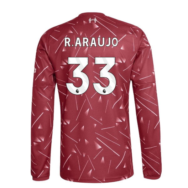2026-2027 Liverpool Long Sleeve Home Shirt (Kids) (R.Araujo 33)