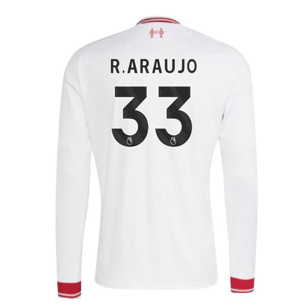 2026-2027 Liverpool Long Sleeve Away Shirt (R.Araujo 33)