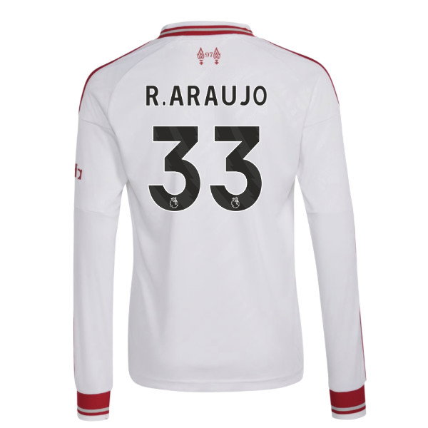 2026-2027 Liverpool Long Sleeve Away Shirt (Kids) (R.Araujo 33)