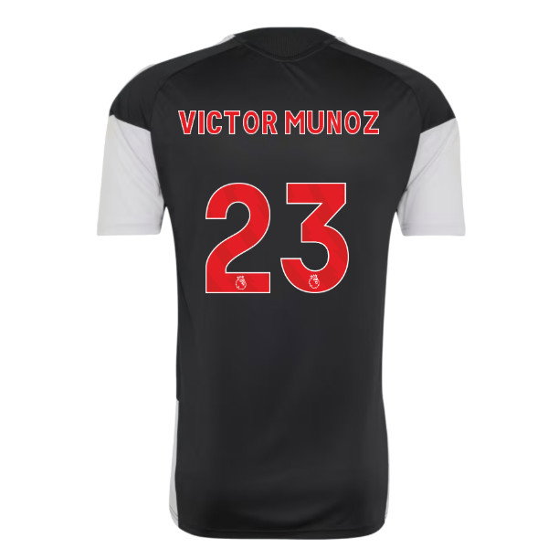 2026-2027 Liverpool Training Jersey (Black) (Victor Munoz 23)
