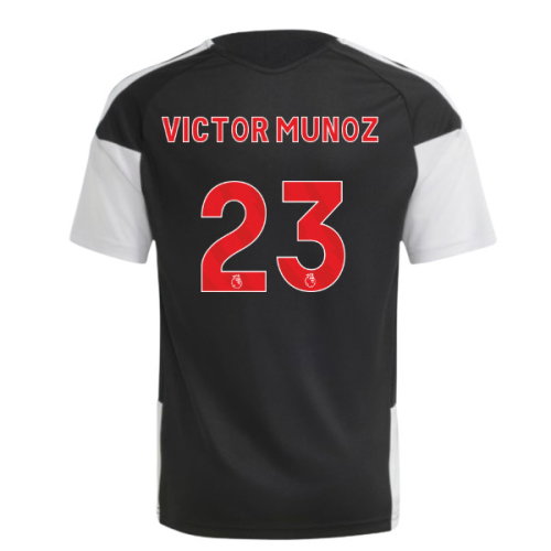 2026-2027 Liverpool Training Jersey (Black) - Kids (Victor Munoz 23)